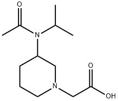 [3-(Acetyl-isopropyl-aMino)-piperidin-1-yl]-acetic acid Struktur