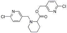 1-(6-Chloro-pyridin-3-ylMethyl)-piperidine-2-carboxylic acid 6-chloro-pyridine
-3-ylMethyl ester Struktur