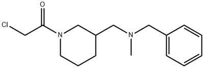 1-{3-[(Benzyl-Methyl-aMino)-Methyl]-piperidin-1-yl}-2-chloro-ethanone Struktur