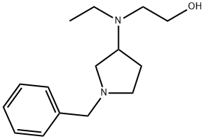 2-[(1-Benzyl-pyrrolidin-3-yl)-ethyl-aMino]-ethanol Struktur