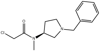 N-((S)-1-Benzyl-pyrrolidin-3-yl)-2-chloro-N-Methyl-acetaMide Struktur