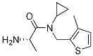 (S)-2-AMino-N-cyclopropyl-N-(3-Methyl-thiophen-2-ylMethyl)-propionaMide Struktur