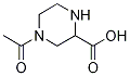 4-Acetyl-piperazine-2-carboxylic acid Struktur