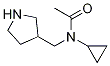 N-Cyclopropyl-N-pyrrolidin-3-ylMethyl-acetaMide Struktur
