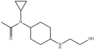 N-Cyclopropyl-N-[4-(2-hydroxy-ethylaMino)-cyclohexyl]-acetaMide Struktur