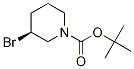 (S)-3-BroMo-piperidine-1-carboxylic acid tert-butyl ester Struktur
