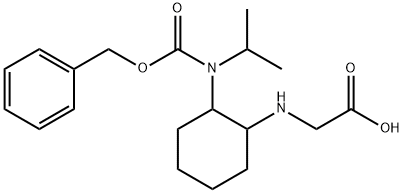 [2-(Benzyloxycarbonyl-isopropyl-aMino)-cyclohexylaMino]-acetic acid Struktur
