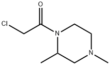 2-Chloro-1-(2,4-diMethyl-piperazin-1-yl)-ethanone Struktur