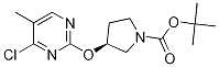 (S)-3-(4-Chloro-5-methyl-pyrimidin-2-yloxy)-pyrrolidine-1-carboxylic acid tert-butyl ester Struktur