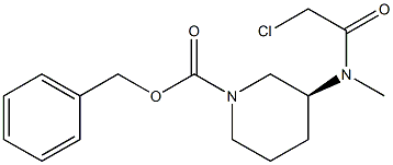 (S)-3-[(2-Chloro-acetyl)-Methyl-aMino]-piperidine-1-carboxylic acid benzyl ester Struktur