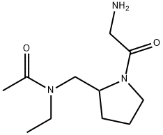 N-[1-(2-AMino-acetyl)-pyrrolidin-2-ylMethyl]-N-ethyl-acetaMide Struktur