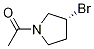 1-((R)-3-BroMo-pyrrolidin-1-yl)-ethanone Struktur