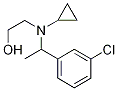 2-{[1-(3-Chloro-phenyl)-ethyl]-cyclopropyl-aMino}-ethanol Struktur