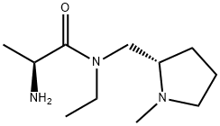 (S)-2-AMino-N-ethyl-N-((S)-1-Methyl-pyrrolidin-2-ylMethyl)-propionaMide Struktur
