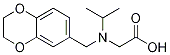 [(2,3-Dihydro-benzo[1,4]dioxin-6-ylMethyl)-isopropyl-aMino]-acetic acid Struktur