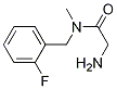 2-AMino-N-(2-fluoro-benzyl)-N-Methyl-acetaMide Struktur