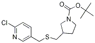 3-(6-Chloro-pyridin-3-ylMethylsulfa
nylMethyl)-pyrrolidine-1-carboxylic
acid tert-butyl ester Struktur