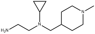 N*1*-Cyclopropyl-N*1*-(1-Methyl-piperidin-4-ylMethyl)-ethane-1,2-diaMine Struktur