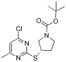 (S)-3-(4-Chloro-6-Methyl-pyriMidin-
2-ylsulfanyl)-pyrrolidine-1-carboxy
lic acid tert-butyl ester Struktur