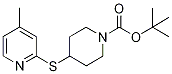 4-(4-Methyl-pyridin-2-ylsulfanyl)-p
iperidine-1-carboxylic acid tert-bu
tyl ester Struktur