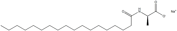 N-Octadecanoyl-D-alanine sodiuM salt Struktur