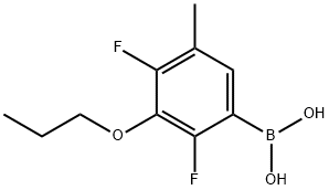 2,4-Difluoro-5-methyl-3-propoxyphenylboronic acid Struktur