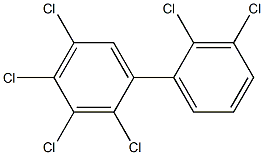 2.2'.3.3'.4.5-Hexachlorobiphenyl Solution Struktur