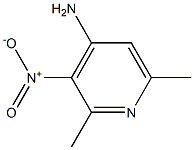 4-PyridinaMine, 2,6-diMethyl-3-nitro- Struktur