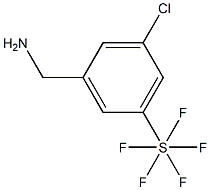 3-Chloro-5-(pentafluorothio)benzylaMine, 97% Struktur