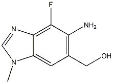 (5-aMino-4-fluoro-1-Methyl-1H-benzo[d]iMidazol-6-yl)Methanol Structure