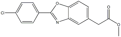2-(4-Chlorophenyl)-5-benzoxazoleacetic Acid Methyl Ester Struktur