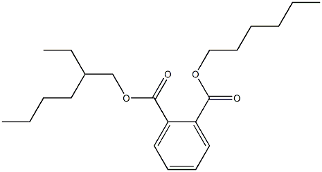 Hexyl 2-ethylhexyl phthalate Solution Struktur