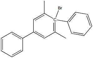 4-Bromo-3,5-dimethyl-1,1':4,4'-terphenyl Struktur