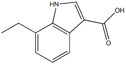 7-Ethyl-3- Indole carboxylic acid Struktur