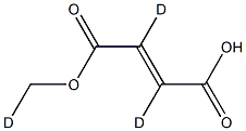 MonoMethyl FuMarate-d3 Struktur