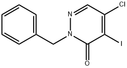 2-芐基-5-氯-4-碘-3-噠嗪酮 結(jié)構(gòu)式