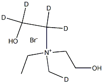 N-Ethyl-2-hydroxy-N-(2-hydroxyethyl)-N-MethylethanaMiniuM-d5 BroMide Struktur