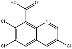 3,6,7-Trichloroquinoline-8-carboxylic Acid Struktur
