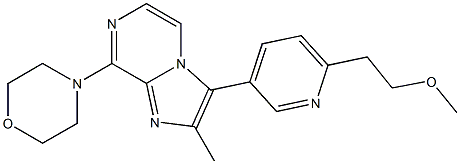 4-(3-(6-(2-Methoxyethyl)pyridin-3-yl)-2-MethyliMidazo[1,2-a]pyrazin-8-yl)Morpholine|4-(3-(6-(2-Methoxyethyl)pyridin-3-yl)-2-MethyliMidazo[1,2-a]pyrazin-8-yl)Morpholine