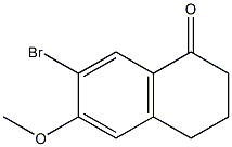 7-BroMo-6-Methoxy-3,4-dihydro-2H-naphthalen-1-one Structure