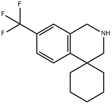 7'-(trifluoroMethyl)-2',3'-dihydro-1'H-spiro[cyclohexane-1,4'-isoquinoline] Struktur