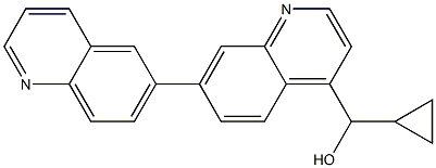 [6,7'-biquinolin]-4'-yl(cyclopropyl)Methanol Struktur