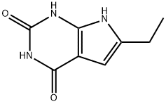 6-ethyl-7H-pyrrolo[2,3-d]pyriMidine-2,4-diol Struktur