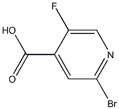 2-BroMo-5-fluoropyridin-4-carboxylic acid Struktur