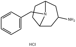 8-benzyl-8-azabicyclo[3.2.1]octan-3-aMine (Hydrochloride) Struktur