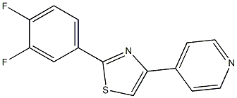 2-(3,4-Difluorophenyl)-4-(4-pyridyl)thiazole, 97% Struktur