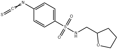 4-ISOTHIOCYANATO-N-(TETRAHYDROFURAN-2-YLMETHYL)BENZENESULFONAMIDE Struktur
