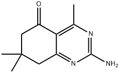 2-Amino-4,7,7-trimethyl-7,8-dihydroquinazolin-5(6H)-one Struktur