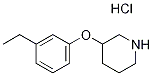 3-(3-Ethylphenoxy)piperidine hydrochloride Struktur