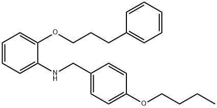 N-(4-Butoxybenzyl)-2-(3-phenylpropoxy)aniline Structure